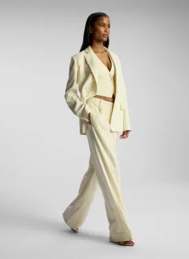 Alfie Wide Leg Pinstripe Pant