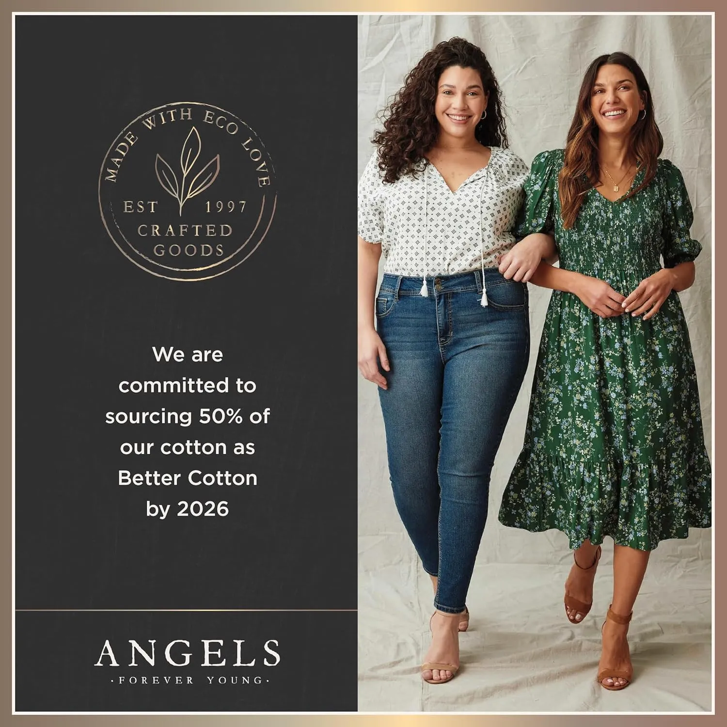 Angels Forever Young Women's Curvy Straight Mid-Rise Jeans
