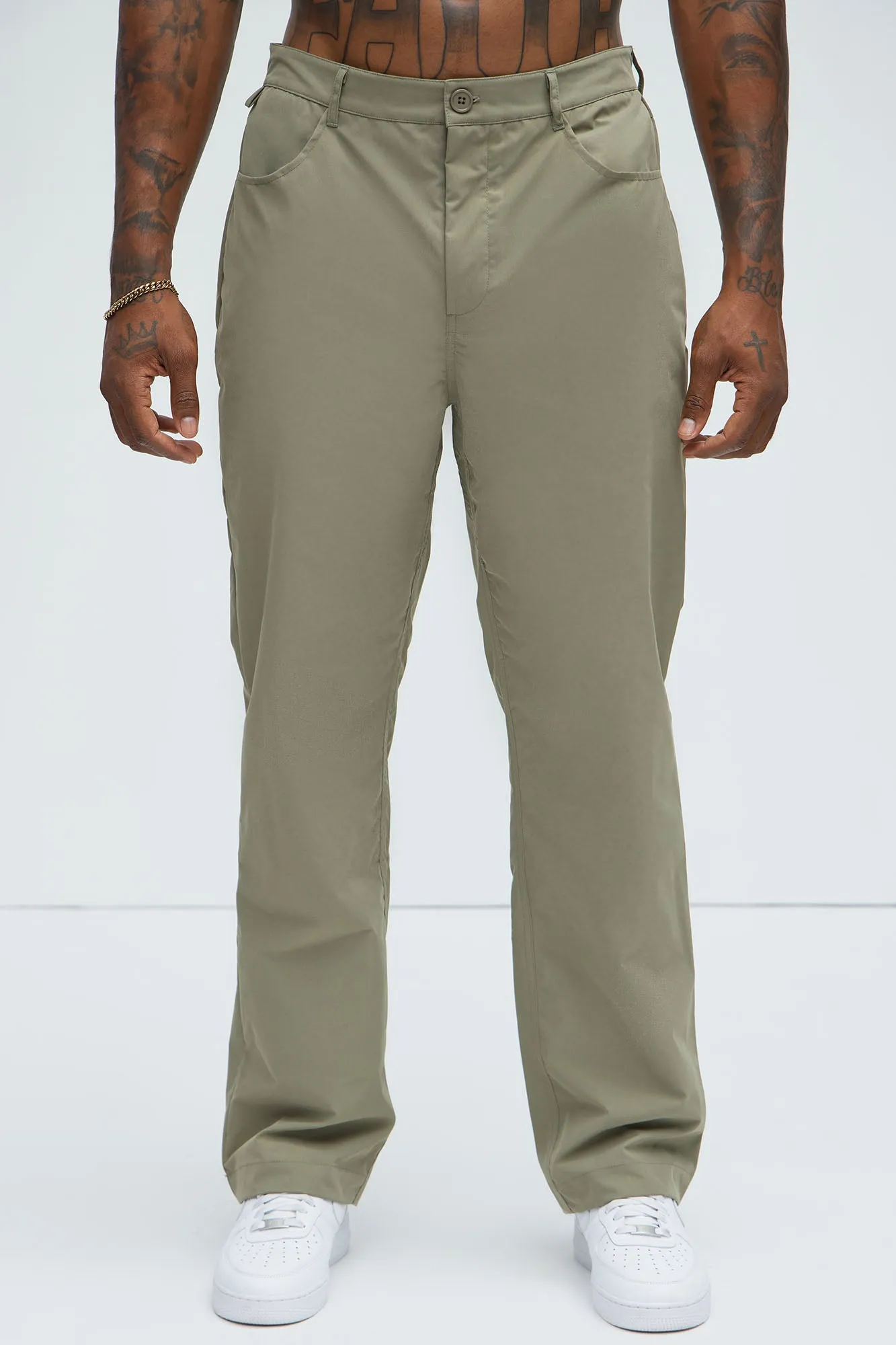 Ansel Tech Straight Commuter Pants - Olive