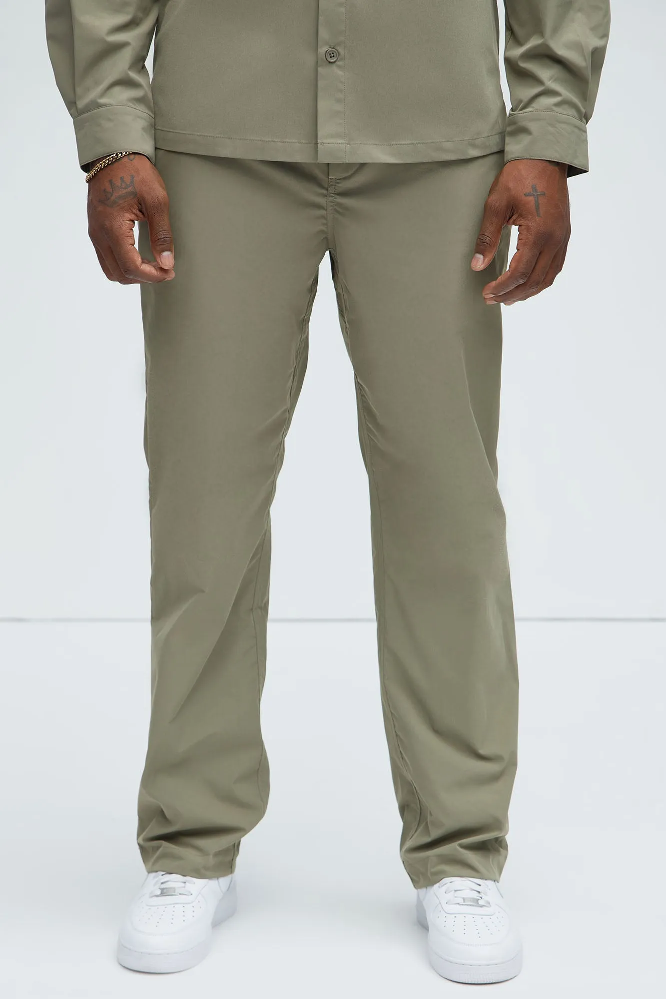 Ansel Tech Straight Commuter Pants - Olive