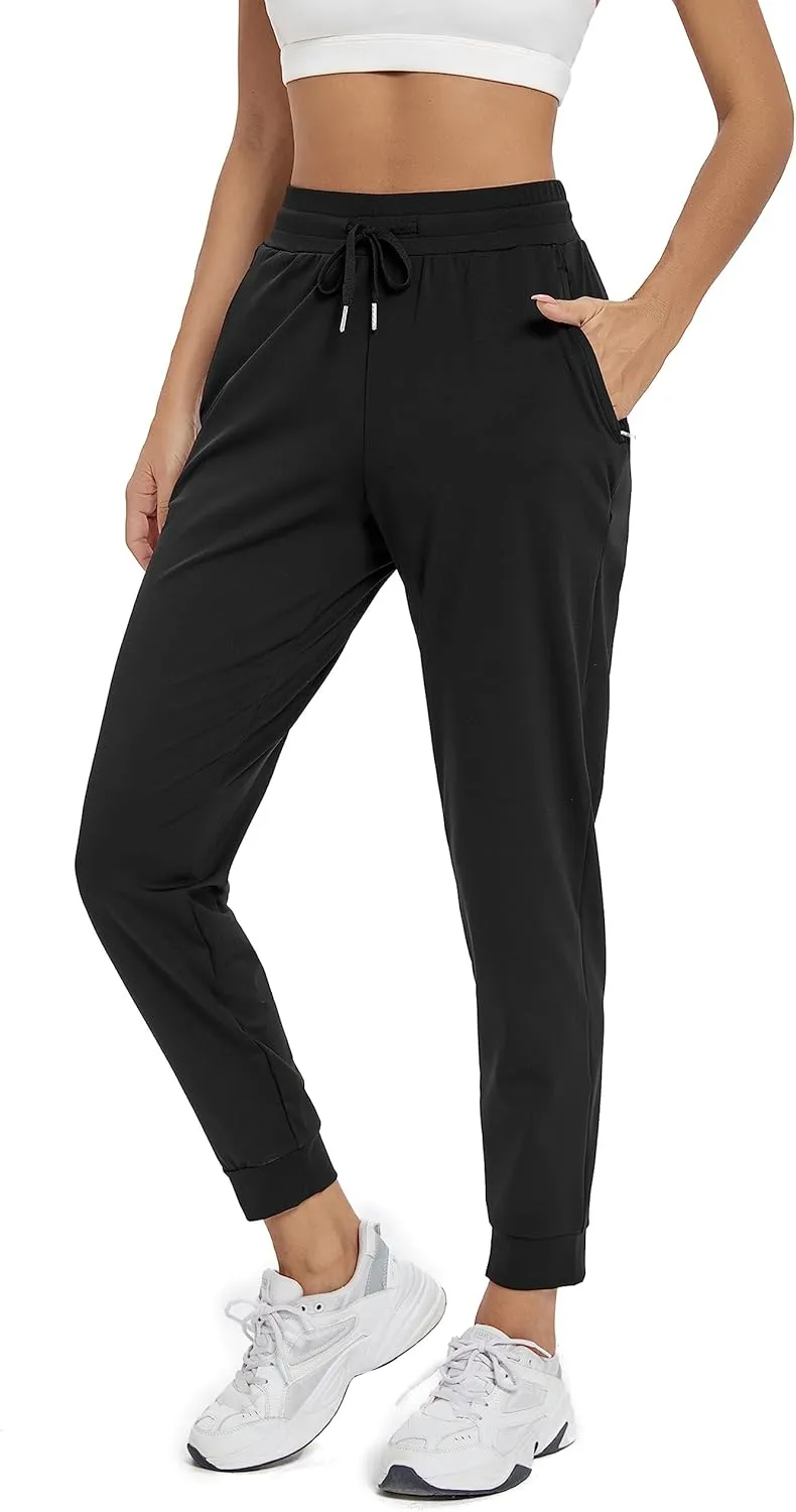 Blaosn Workout Joggers Pants for Women with Pockets Gym Yoga Athletic Sweatpants Girls Lounge Leggings Trendy Clothes Fall
