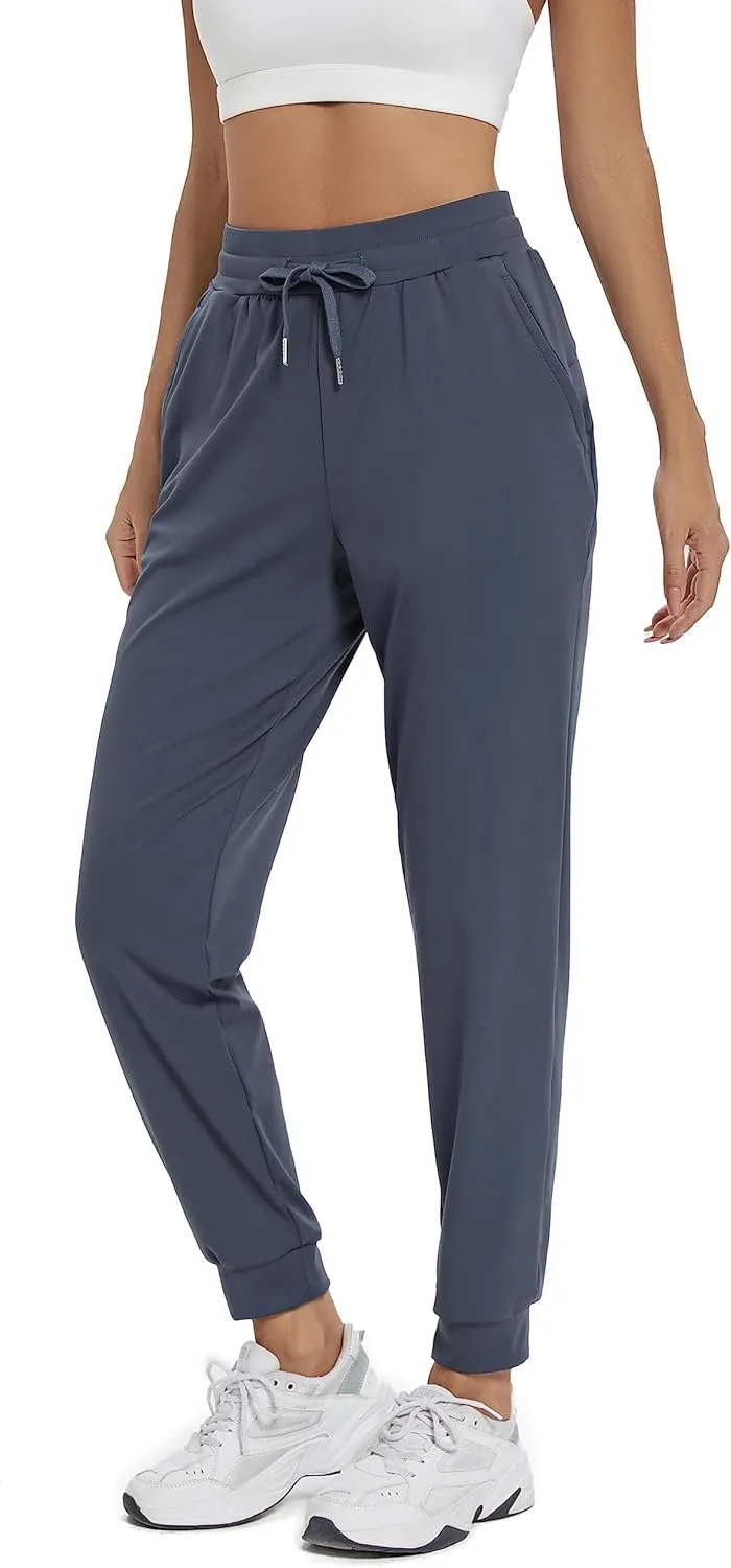 Blaosn Workout Joggers Pants for Women with Pockets Gym Yoga Athletic Sweatpants Girls Lounge Leggings Trendy Clothes Fall