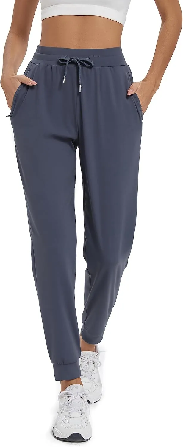 Blaosn Workout Joggers Pants for Women with Pockets Gym Yoga Athletic Sweatpants Girls Lounge Leggings Trendy Clothes Fall