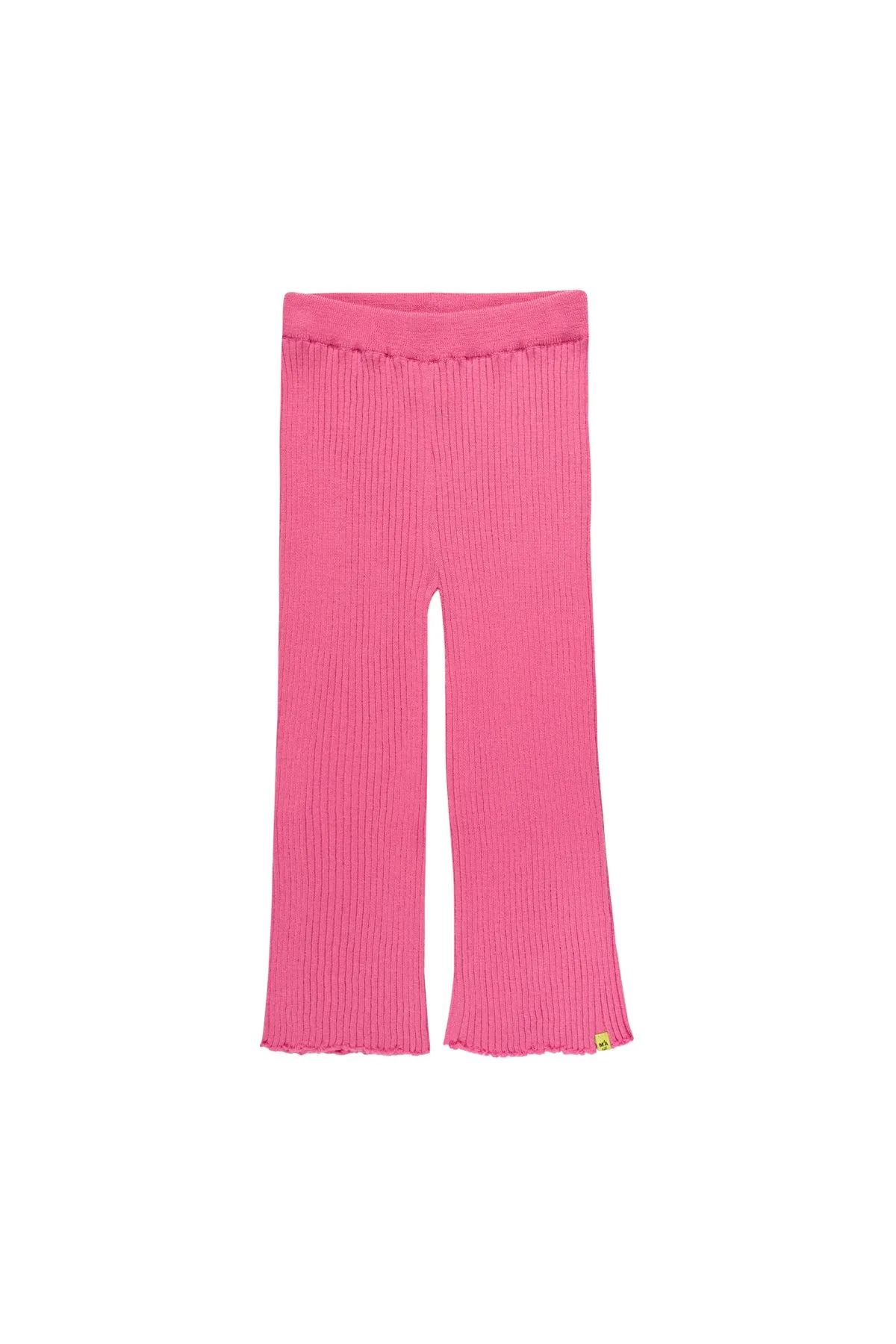 BRIGHT PINK MERINO KNIT TROUSERS