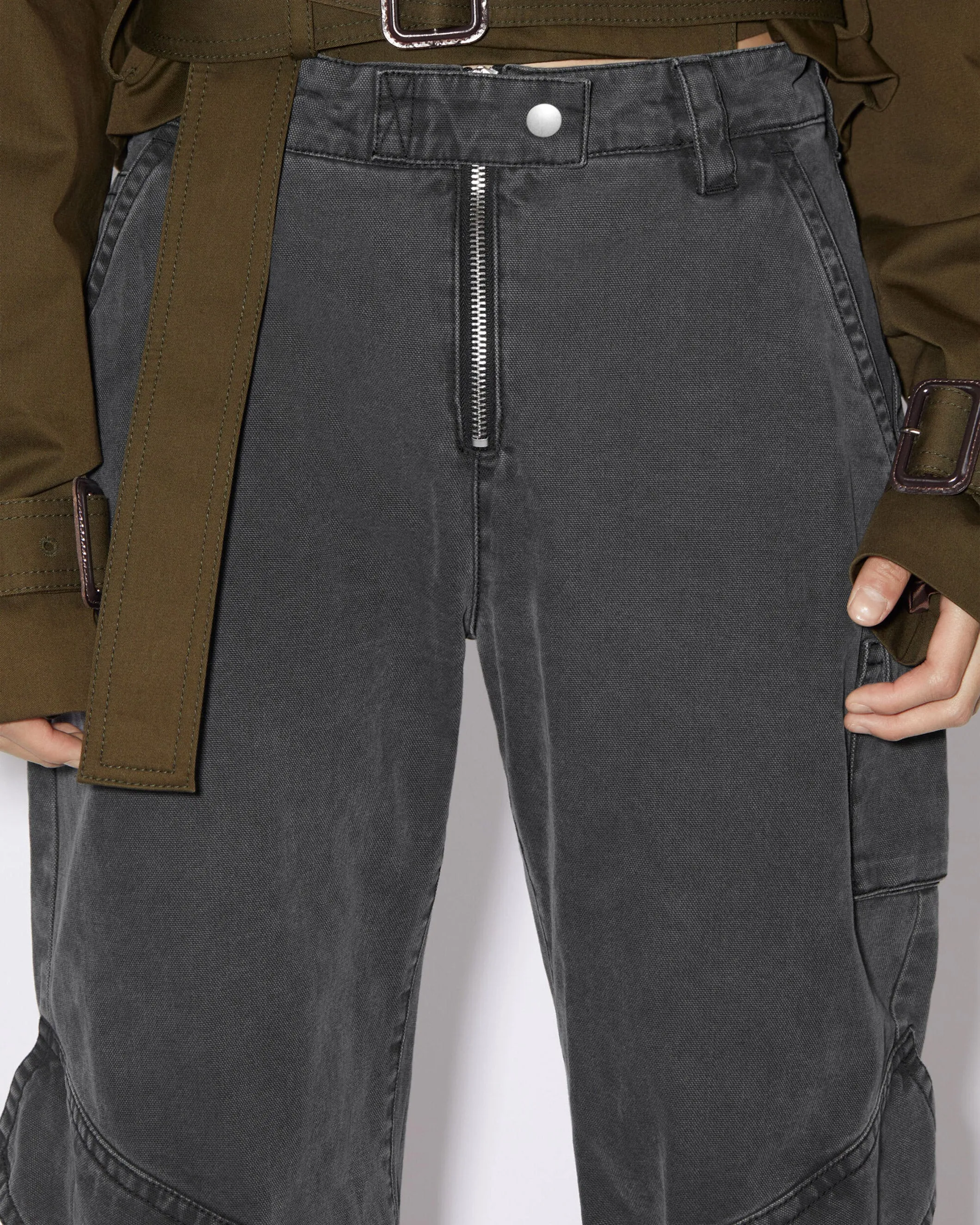 Cotton Canvas Cargo Trouser