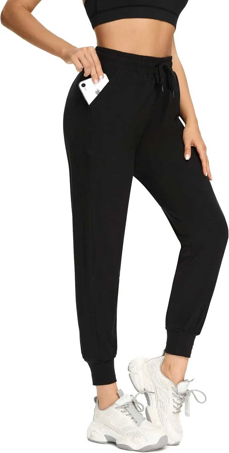 FULLSOFT 3 Pack Sweatpants for Women-Womens Joggers with Pockets Athletic Leggings for Workout Yoga Running