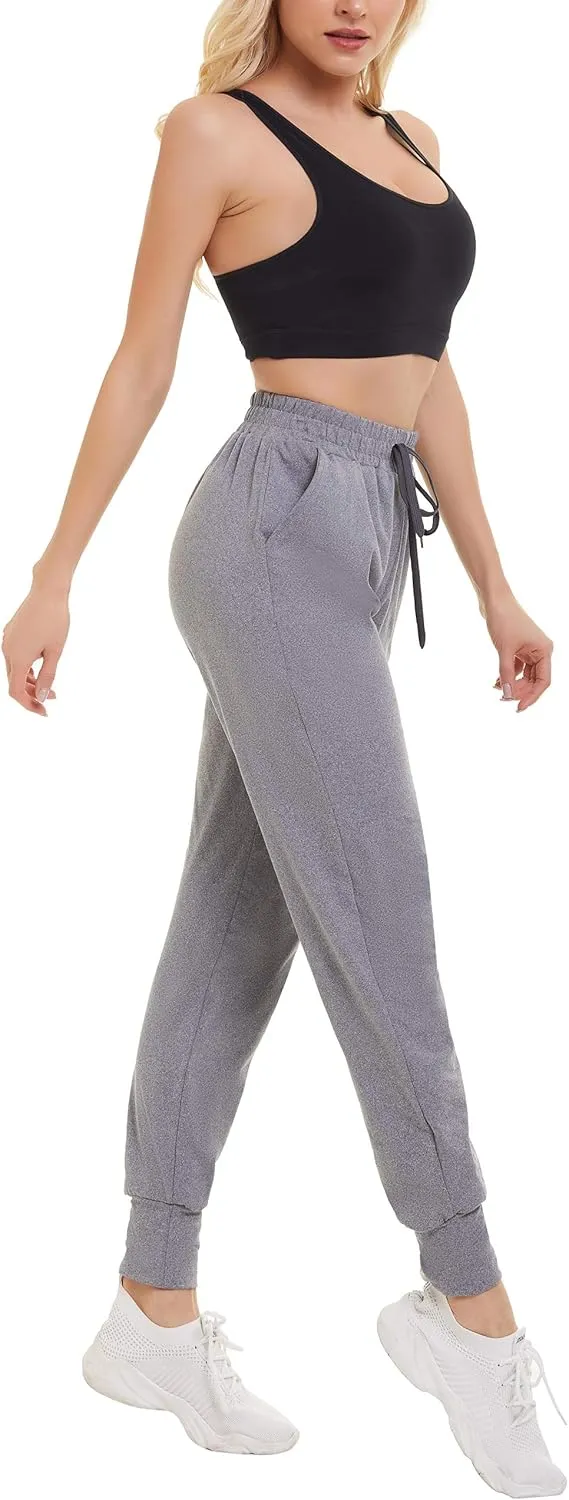 FULLSOFT 3 Pack Sweatpants for Women-Womens Joggers with Pockets Athletic Leggings for Workout Yoga Running