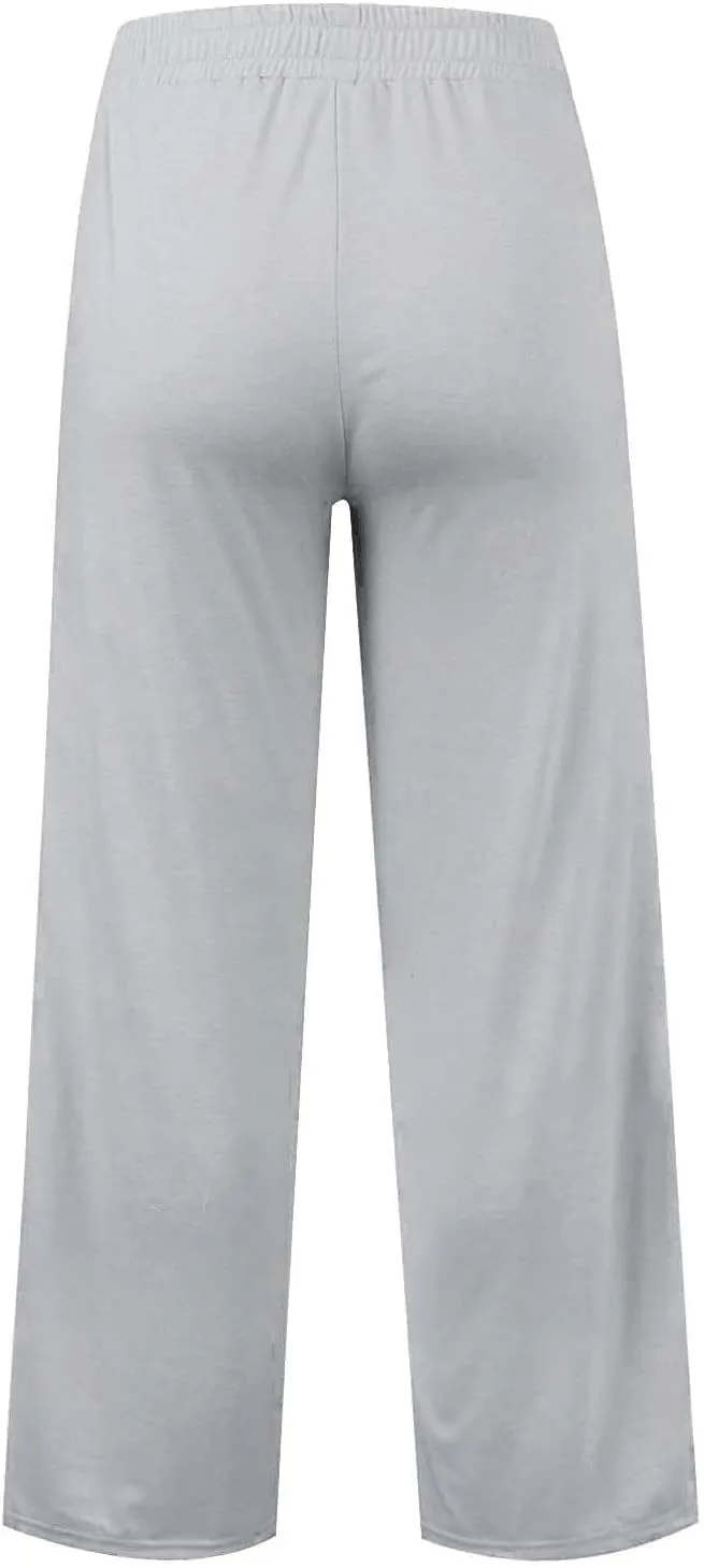 Girls Oversized Wide Leg Sweatpants Drawstring Kids Baggy Track Pants Casual Joggers Trousers Tween Girls Trendy Clothes