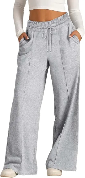 Girls Oversized Wide Leg Sweatpants Drawstring Kids Baggy Track Pants Casual Joggers Trousers Tween Girls Trendy Clothes