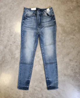 Judy blue highwaisted control top contrast wash skinny