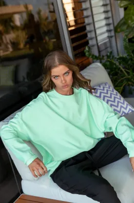 ROZEN Long Sleeve Top Mint
