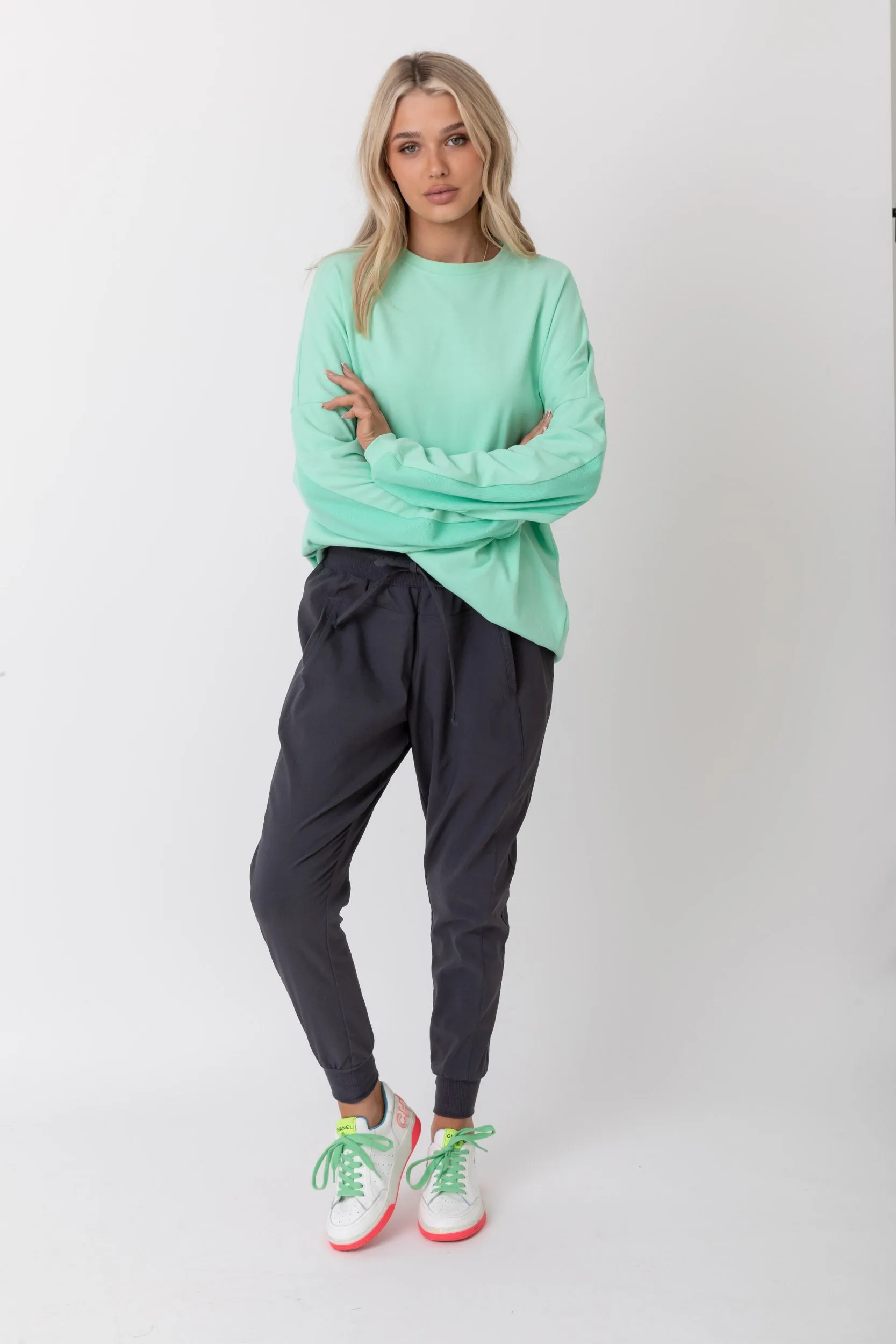 ROZEN Long Sleeve Top Mint