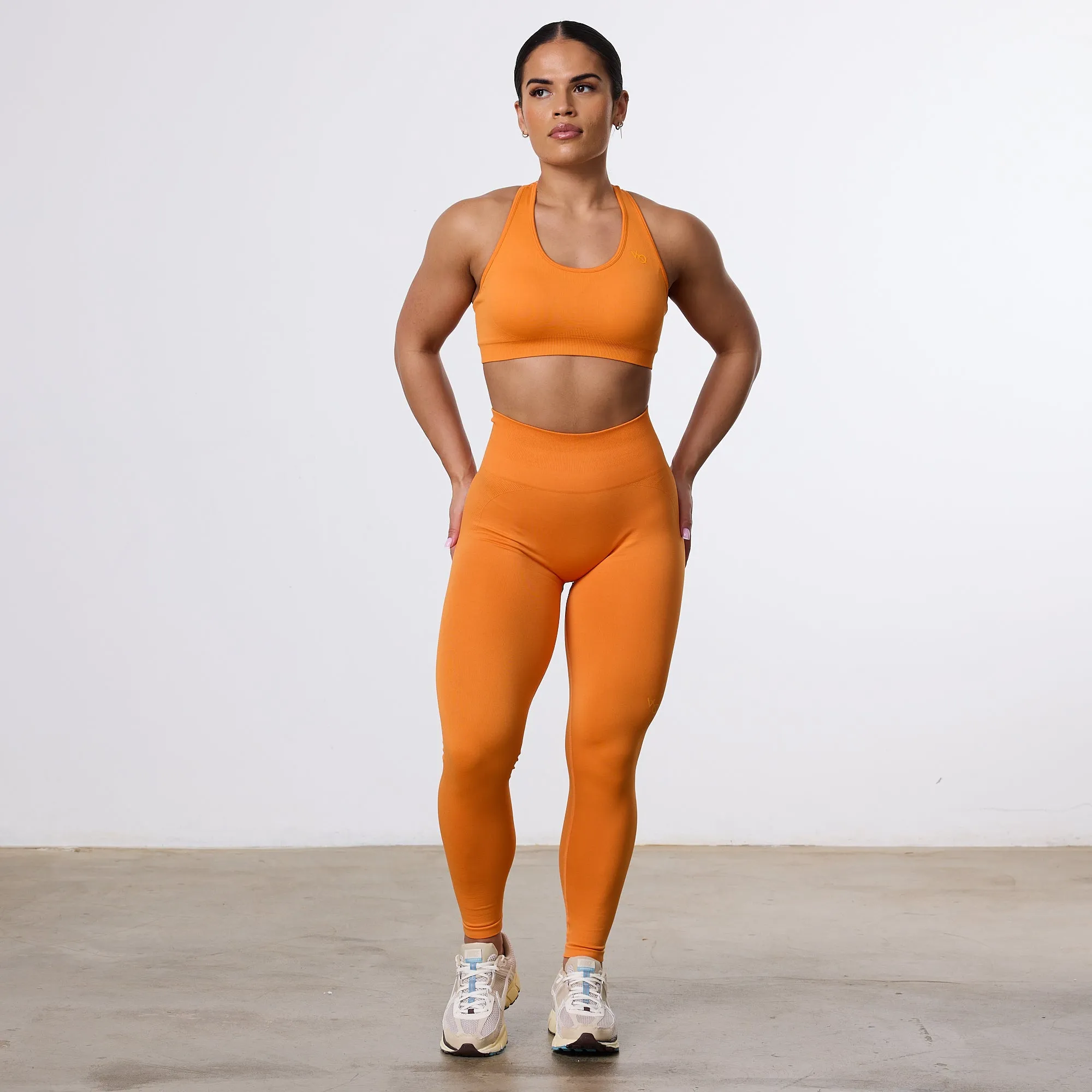 Vanquish Elevate Seamless Orange Leggings
