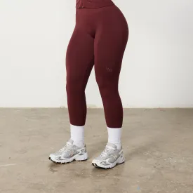 Vanquish Elevate Seamless Petite Burgundy Leggings