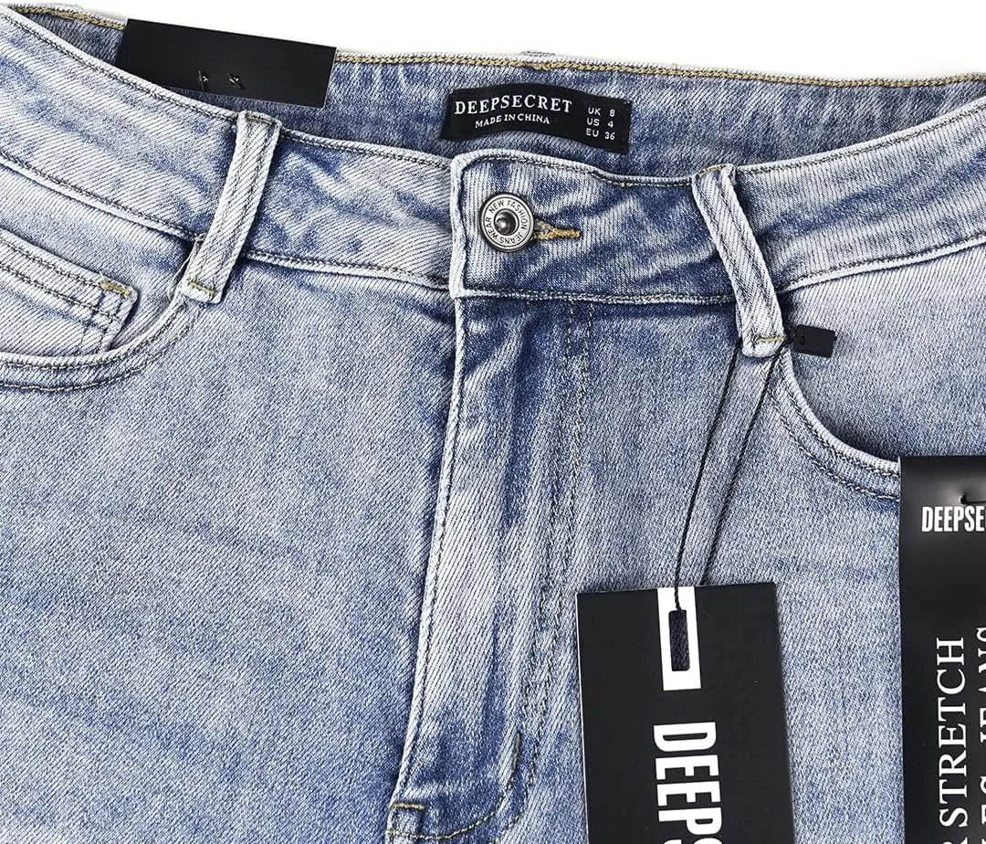 Women's Stretch Jeans Straight Leg Flexibility & Durability