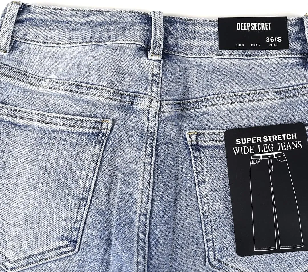 Women's Stretch Jeans Straight Leg Flexibility & Durability